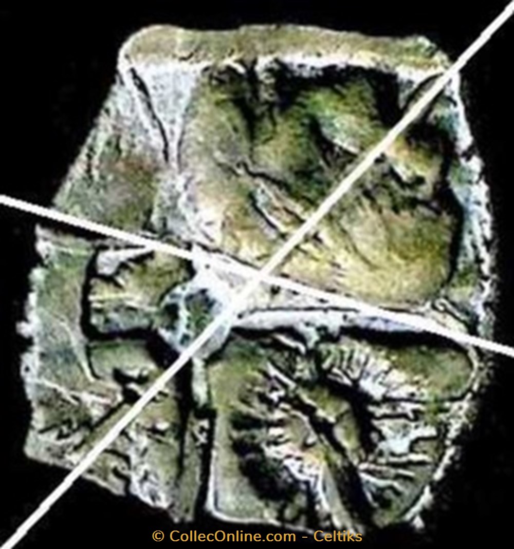 drachme type de GOUTRENS 2 monnaies antiques celtes drachme type de goutrens