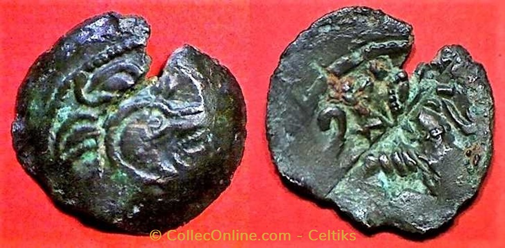 votif - bronze au loup et au pégase monnaie antique av jc ap gauloise votif bronze au loup et au pegase