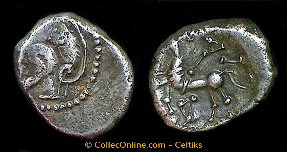 denier type KALETEDOY monnaies antiques celtes denier type kaletedoy