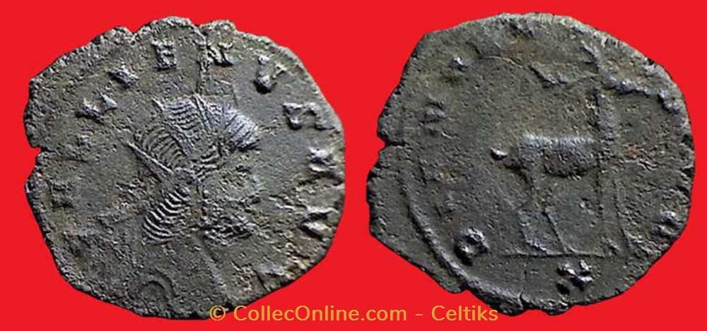 monnaies antiques romaines imperiales et republicaines gallien cerf a droite