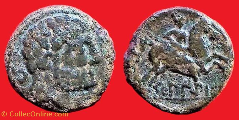 monnaies antiques celtes beligion bronze au cavalier