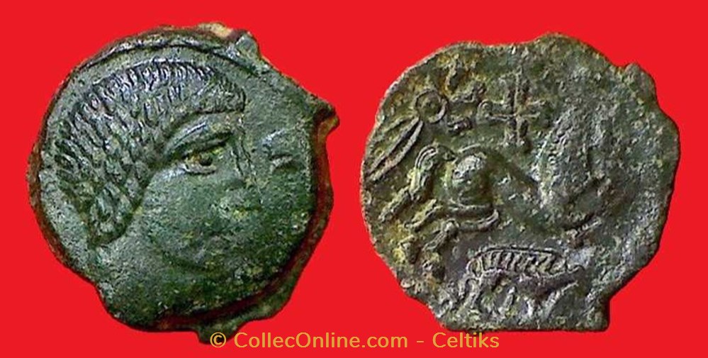bronze VICICI-EPPVDVNO monnaies antiques a celtes bronze vicici eppvdvno