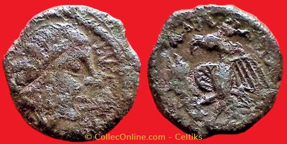 bronze DVCOMARO / RATVMACIA * monnaies antiques celtes bronze dvcomaro ratvmacia