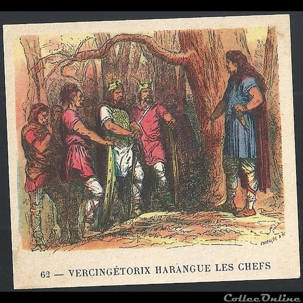 VERCINGETORIX harangue les chefs chromo image alimentaire touristique vercingetorix harangue les chefs