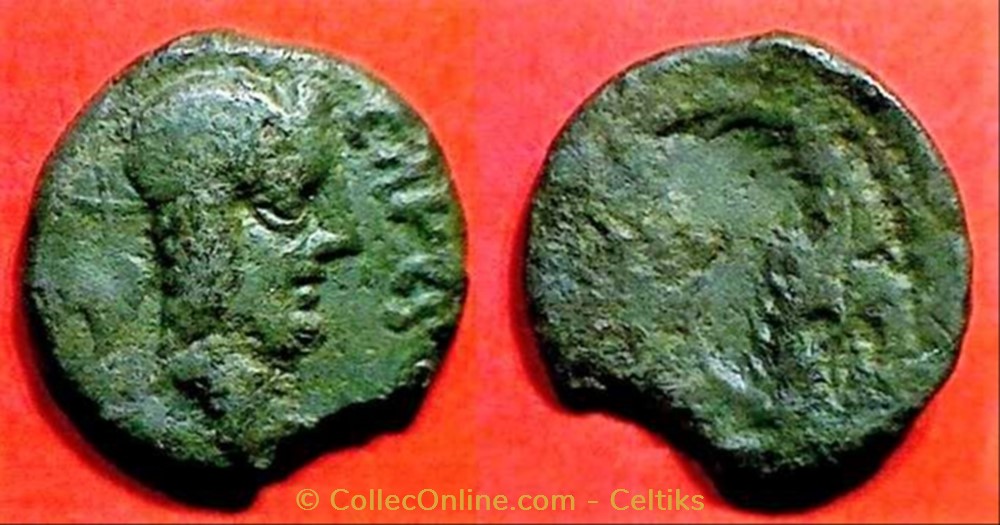 monnaie antique av jc ap gauloise incus bronze tasgiitios