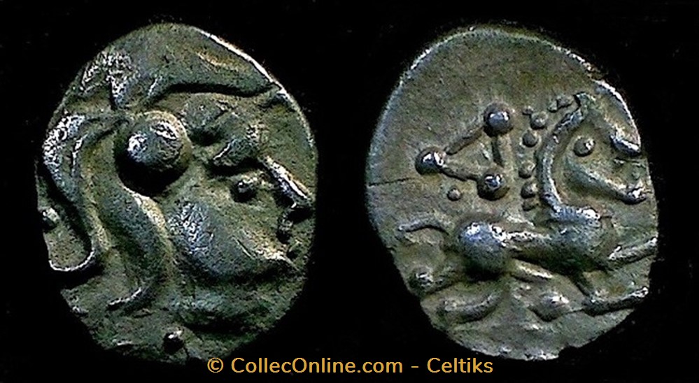 minimi à la tête casquée monnaies antiques celtes minimi a la tete casquee