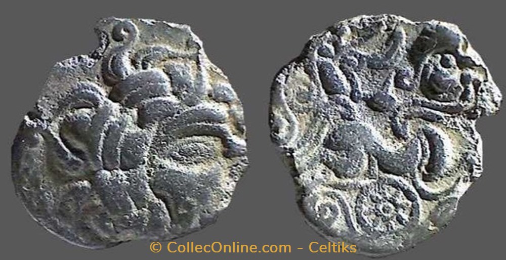 REDONS - statère de billon monnaies antiques celtes redons statere de billon
