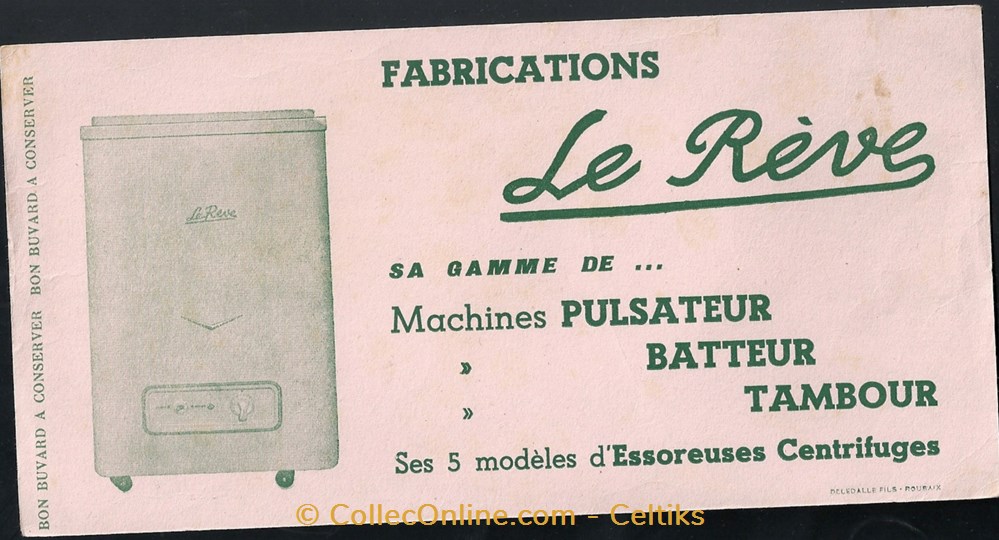 buvard - lessive objets publicitaires buvards buvard lessive