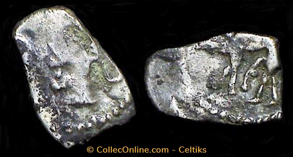 monnaies antiques celtes drachme au sanglier au sexe hypertrophie