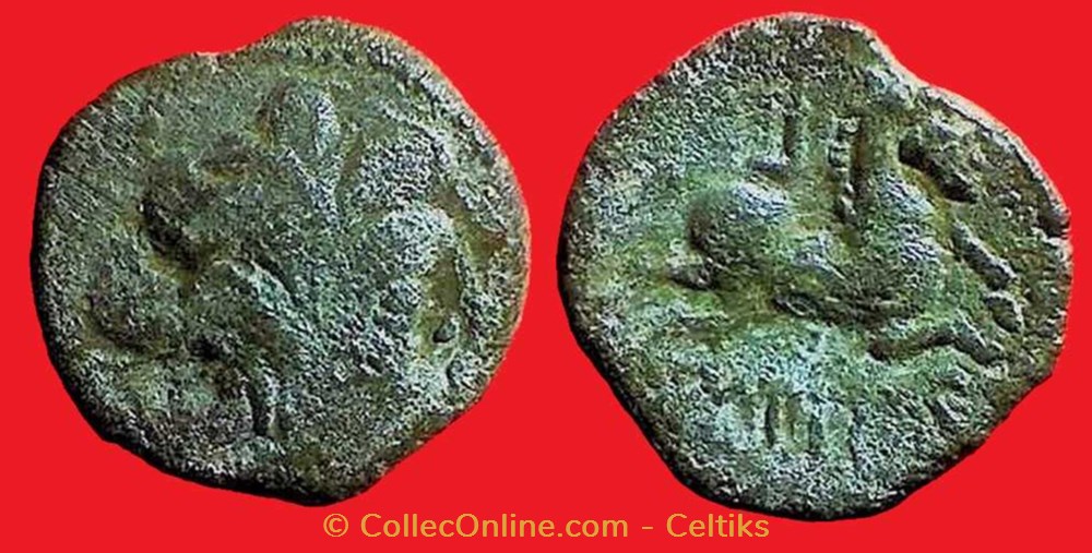 bronze SACTIOS monnaies antiques celtes bronze sactios