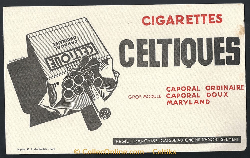 objets publicitaires buvards buvard cigarette