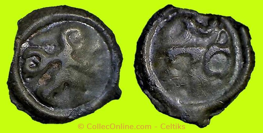 potin au guerrier courant # monnaies antiques celtes potin au guerrier courant