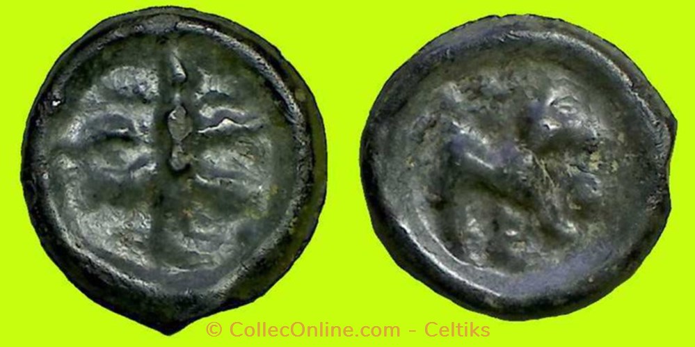 potin au rameau monnaies antiques celtes potin au rameau