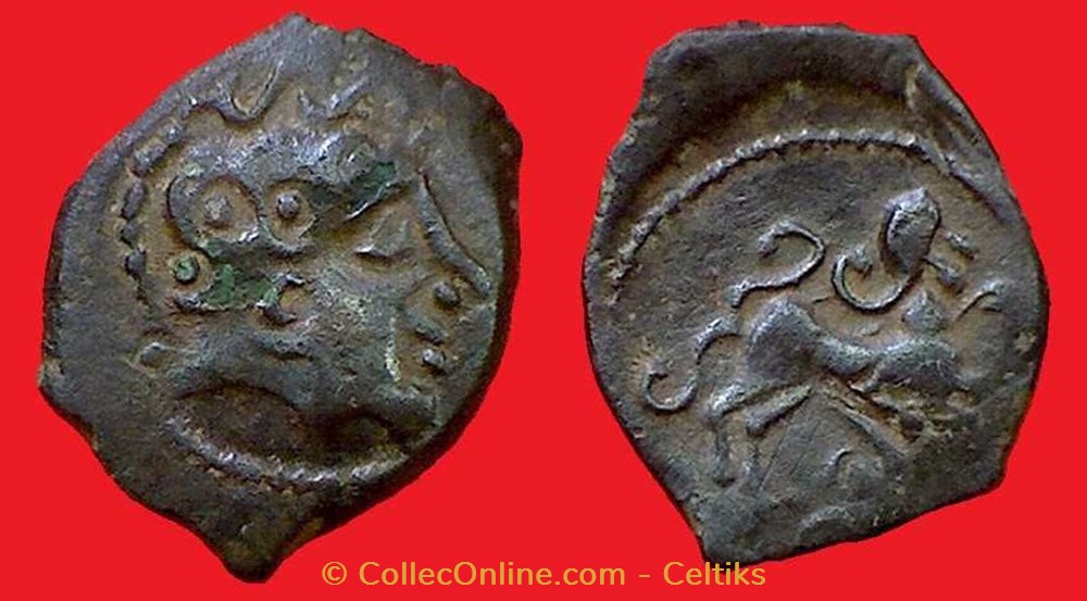 bronze au cheval androcéphale monnaies antiques celtes bronze au cheval androcephale
