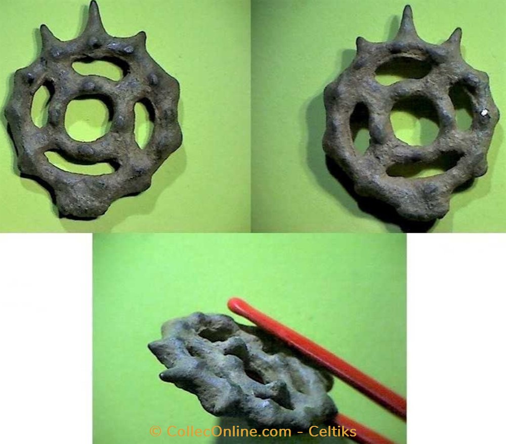 art antiquites archeologie europe rouelle potin a excroissances