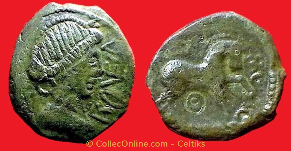 bronze ROVECA - classe 5 monnaies antiques celtes bronze roveca classe 5