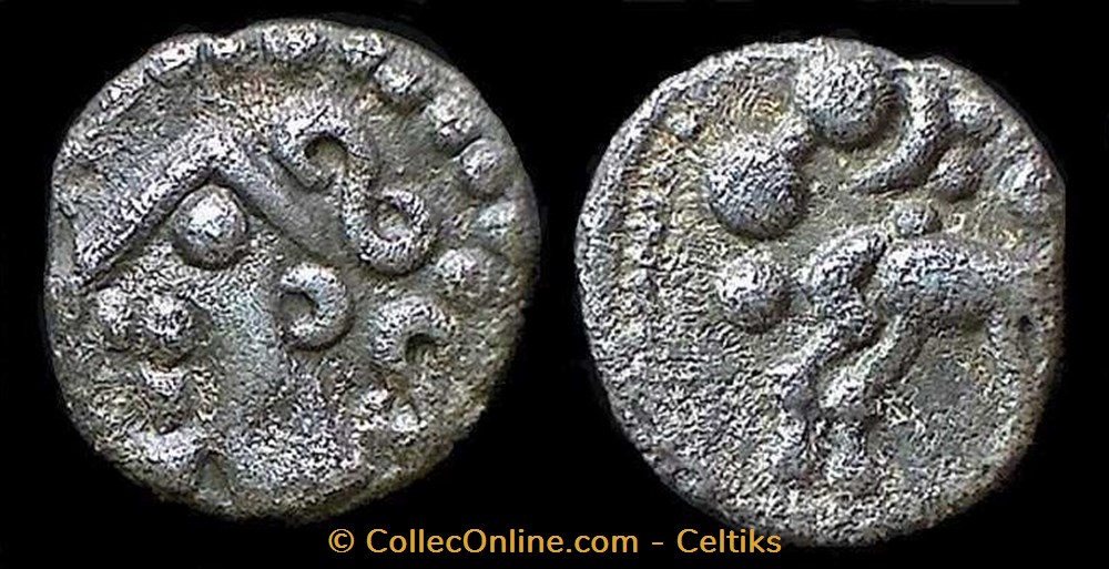 denier d'argent au cheval monnaies antiques celtes denier argent au cheval