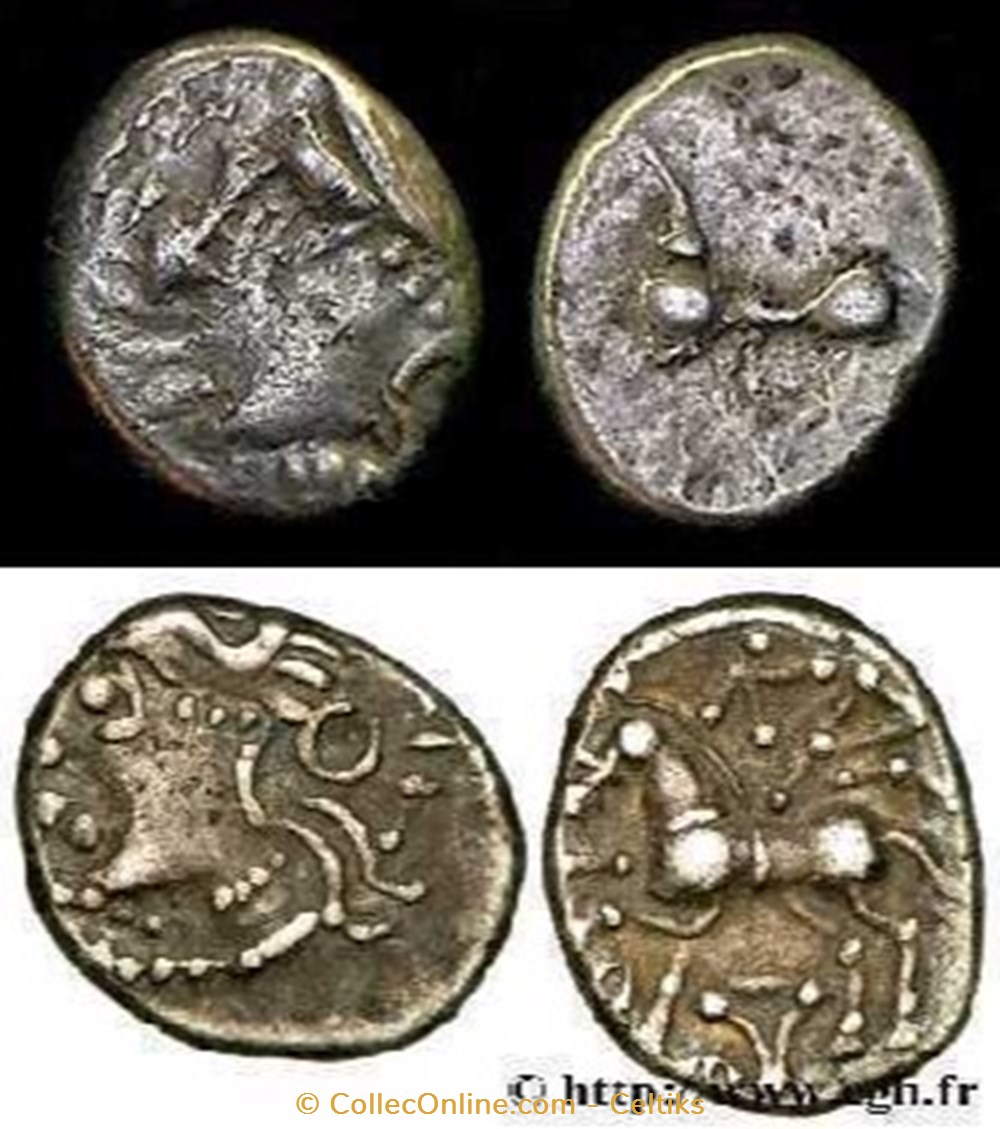 denier type KALETEDOY monnaies antiques celtes denier type kaletedoy