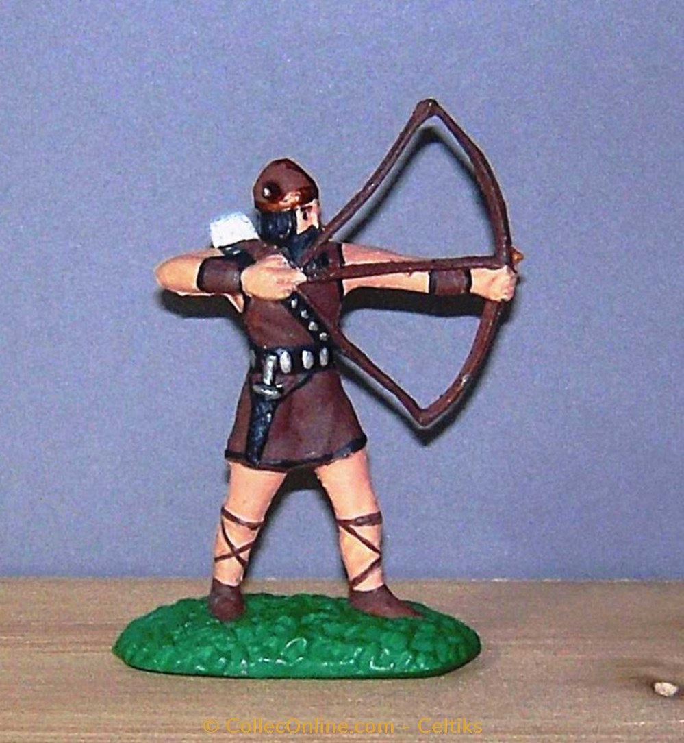 figurines historique antiquite plomb archer gaulois