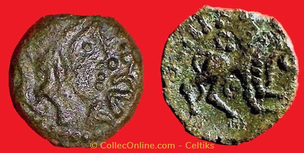 bronze CARCVS / A.HIR.IMP monnaies antiques celtes bronze carcvs a hir imp