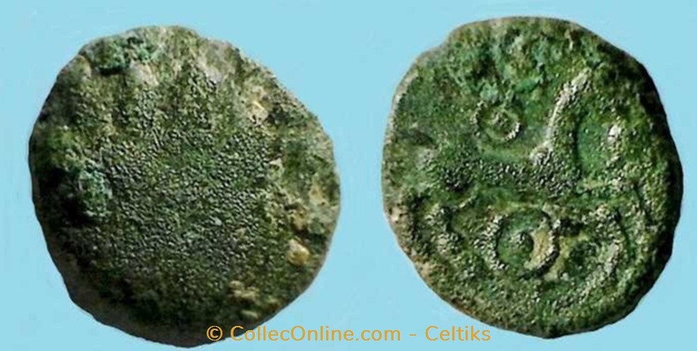 monnaies antiques celtes quart de statere aux segments de cercles 18