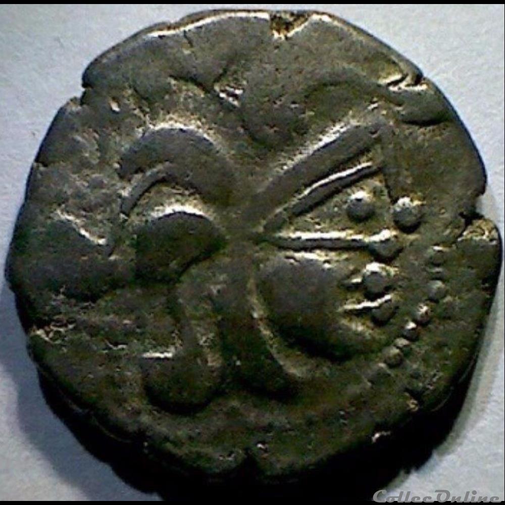 monnaie antique gauloise serie 344 dt 2264 statere au profil geometrique