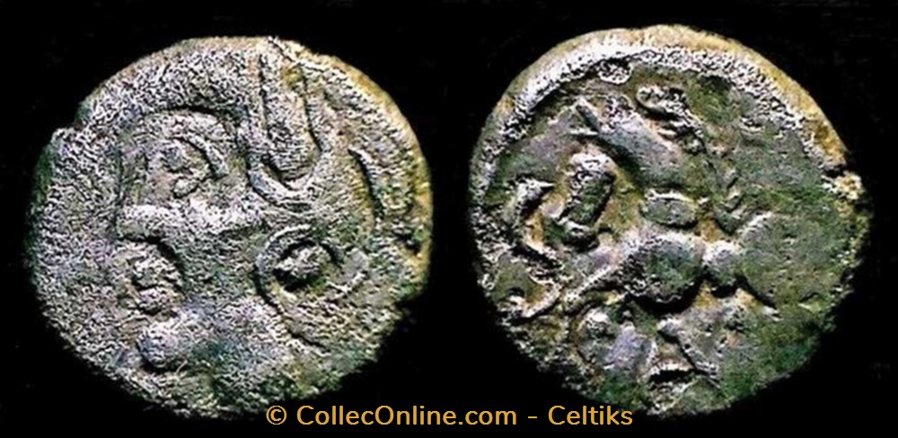 denier Q.DOCI / SAMF - type 3A monnaies antiques celtes denier q doci samf type 3a