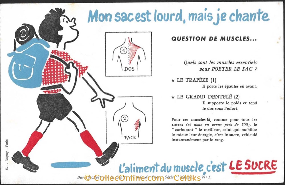buvard - alimentation sucre 5 objets publicitaires buvards buvard alimentation sucre