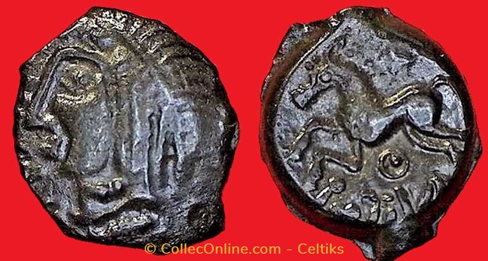 bronze ROVECA - classe 3 b monnaies antiques celtes bronze roveca classe 3 b