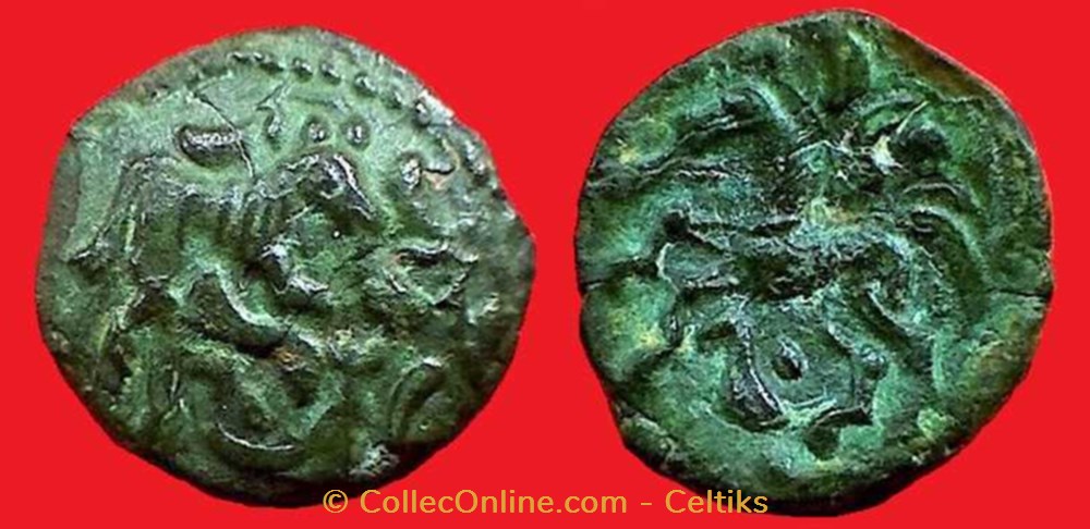 bronze aux animaux affrontés monnaies antiques celtes bronze aux animaux affrontes