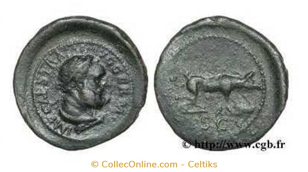 imitation du quadrans de TRAJAN monnaies antiques celtes imitation du quadrans de trajan