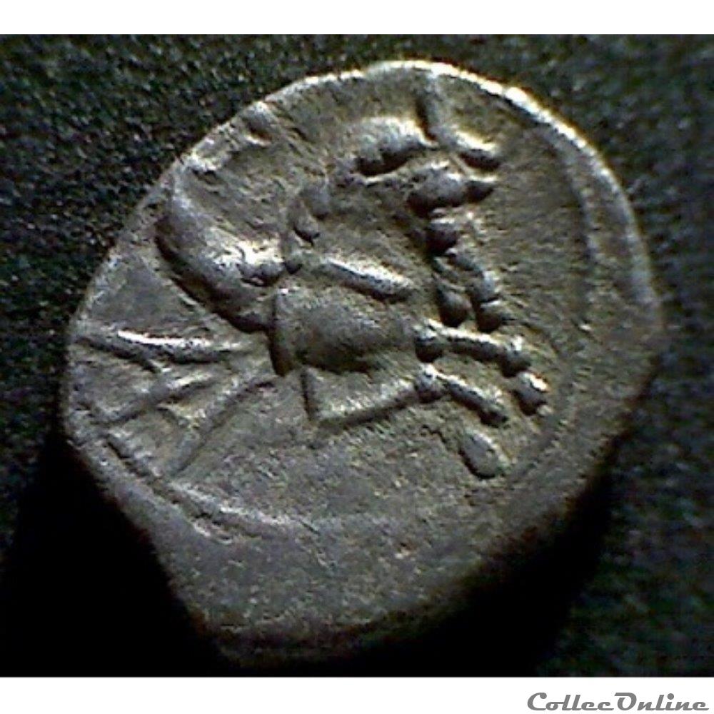 série 866 denier à l'hippocampe tête à droite monnaie antique gauloise serie 866 denier a hippocampe tete a droite