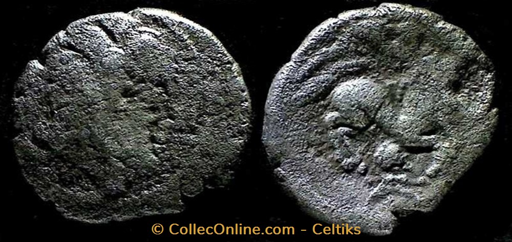 NAMNETES quart de statère à l'hippophore monnaies antiques celtes namnetes quart de statere a hippophore
