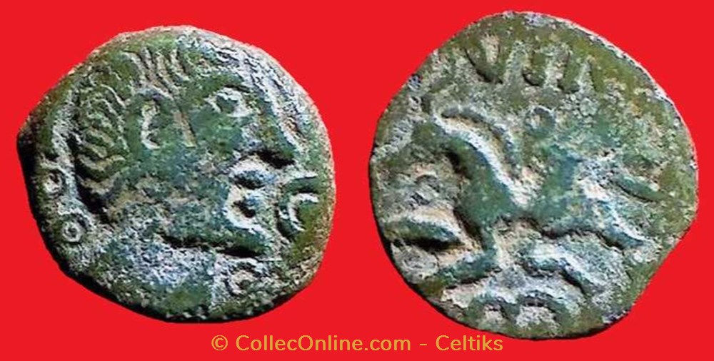bronze VIIRICIVS classe 3 monnaies antiques celtes bronze viiricivs classe 3