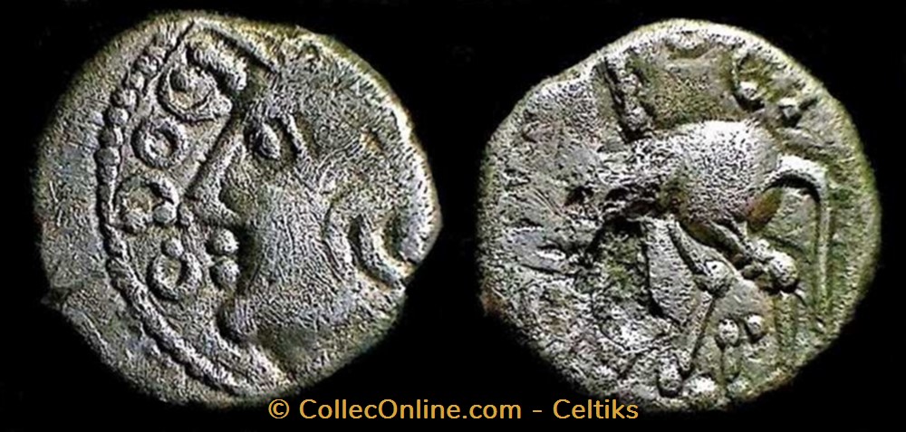 denier Q.DOCI / SAMF - type 3B monnaies antiques celtes denier q doci samf type 3b