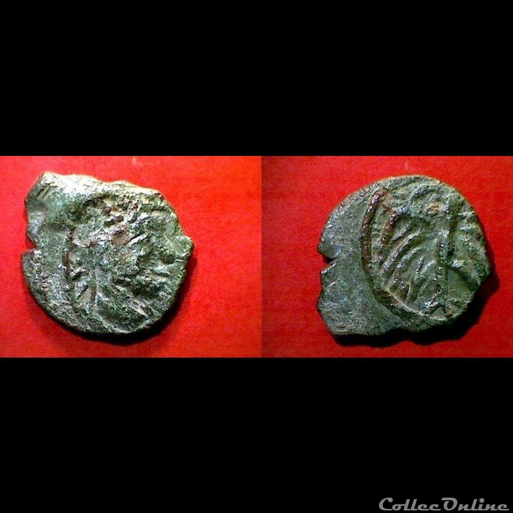 bronze à l'aigle 1 monnaie antique gauloise bronze a aigle 1