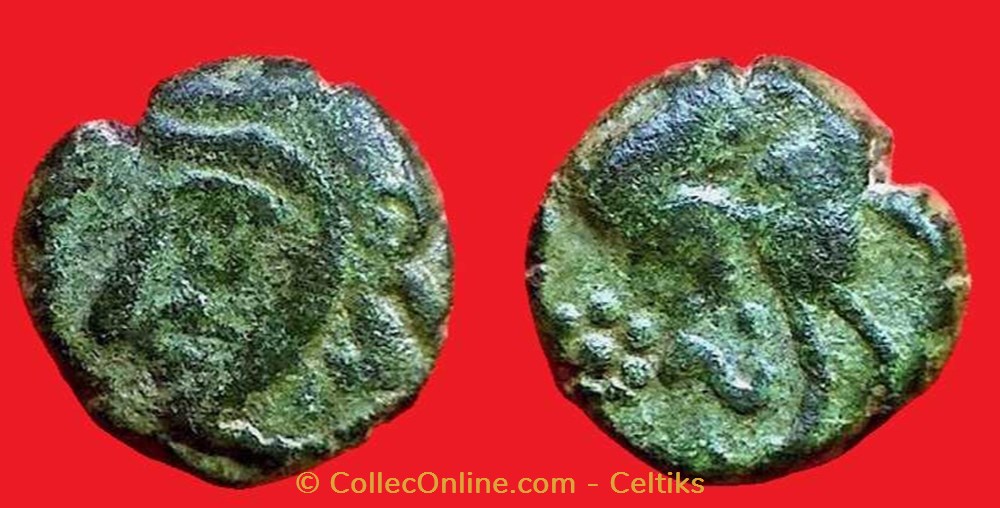 bronze à la légende TOVA monnaies antiques celtes bronze a la legende tova