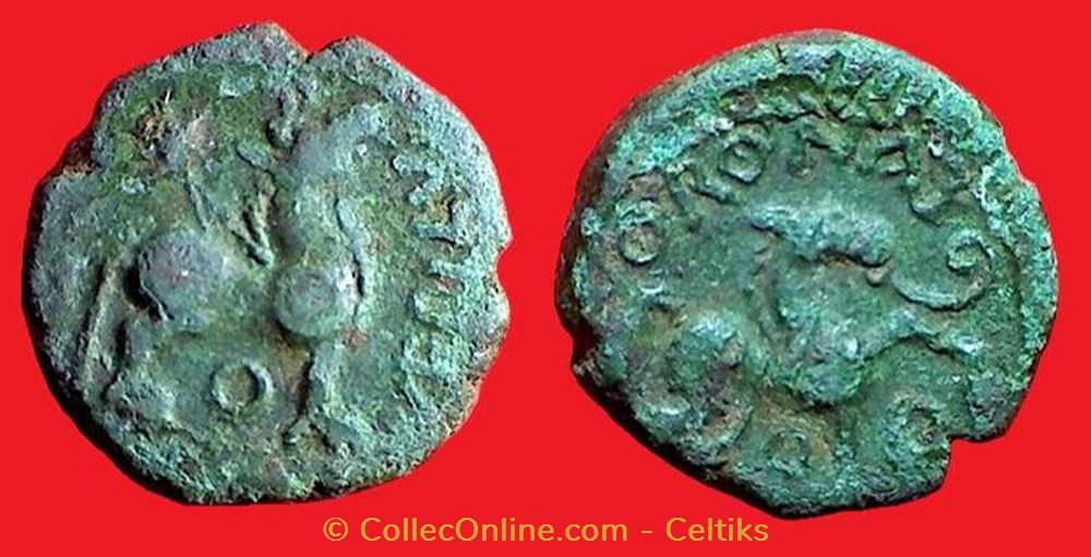 bronze EPILVS / VORONAT monnaies antiques celtes bronze epilvs voronat