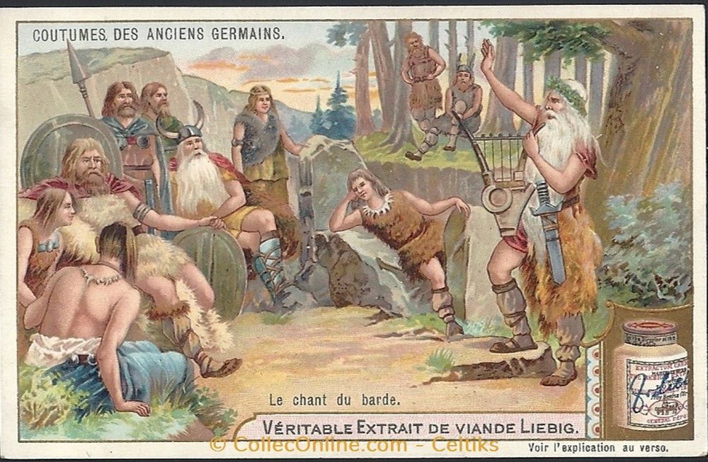 chromo - LIEBIG c4 vieux papier image chromo liebig c4