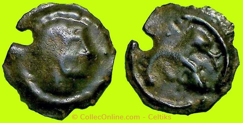 potin ALAV monnaies antiques celtes potin alav