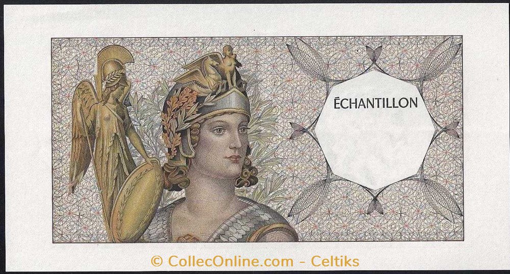 échantillon 200 francs ATHENA billets europe france echantillon 200 francs athena