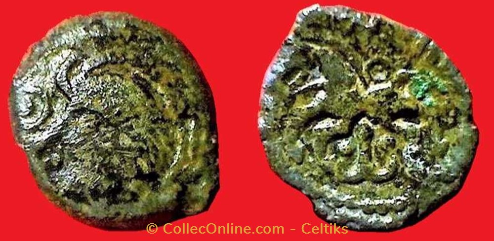 bronze VIIRICIVS classe 2 monnaies antiques celtes bronze viiricivs classe 2