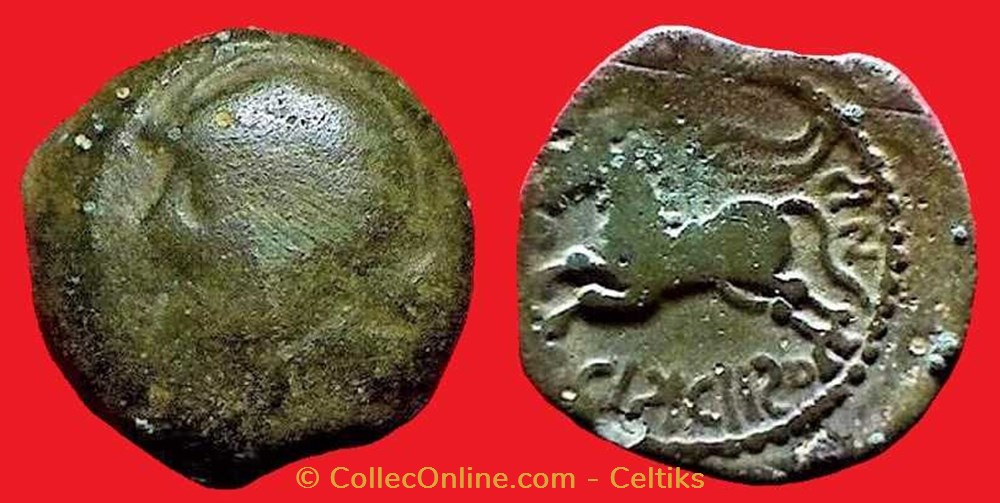 bronze CRICIRONIS type 3# monnaies antiques a celtes bronze cricironis type 3