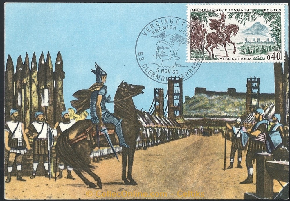 timbre europe france enveloppe vercingetorix