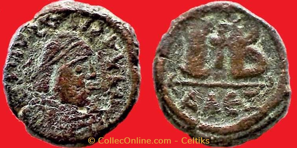 JUTINIEN I monnaies byzantines a l empire d anastase maurice tibere jutinien i