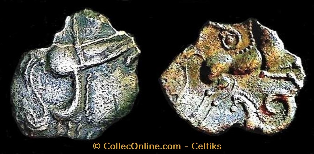 quinaire à la tête casquée et à l'hippocampe monnaies antiques celtes quinaire a la tete casquee et a hippocampe
