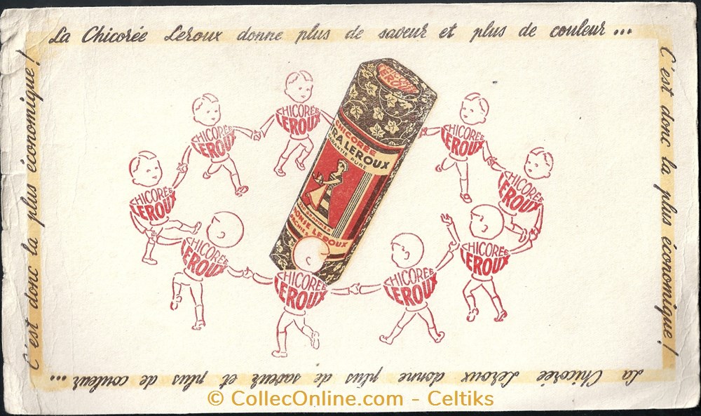 buvard - chicorée objets publicitaires buvards buvard chicoree