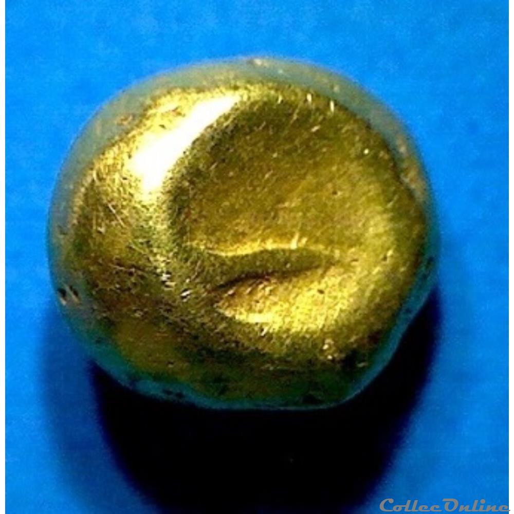 série 493 DT 2542 quart de statère globulaire au segment monnaie antique gauloise serie 493 dt 2542 quart de statere globulaire au segment