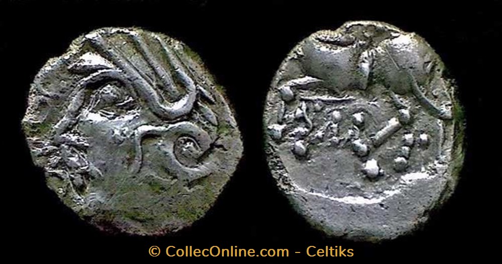 denier Q.DOCI / SAMF - type 3B monnaies antiques celtes denier q doci samf type 3b