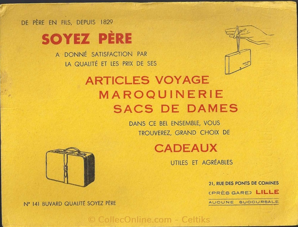 buvard - maroquinerie objets publicitaires buvard maroquinerie